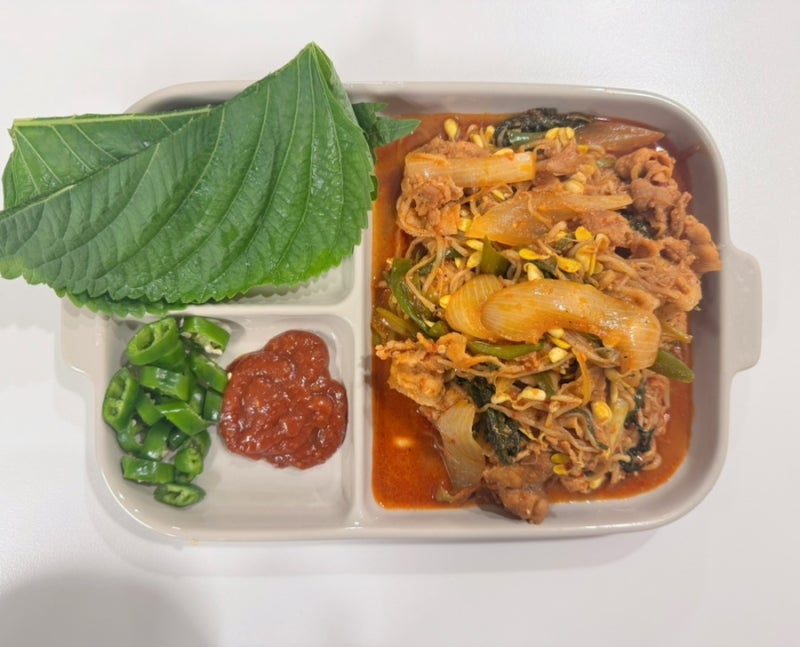물 없이 만드는 콩나물불고기 레시피, 대패삼겹살로 초간단 집밥 완성