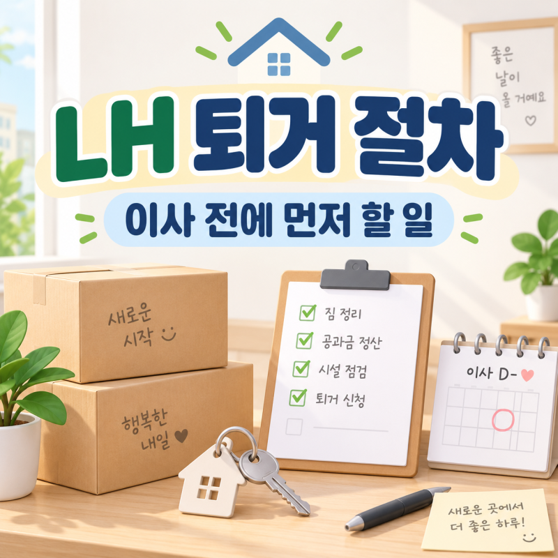 LH 퇴거 절차, 이사 날짜부터 잡으면 될까? 나가기 전에 먼저 할 일