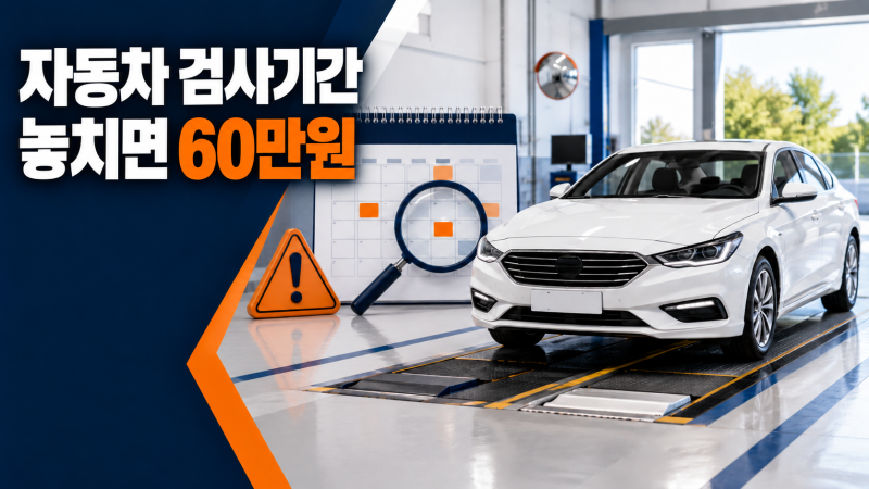 자동차 검사기간 조회, ‘깜빡’한 대가가 60만원입니다｜예약 방법·과태료 총정리