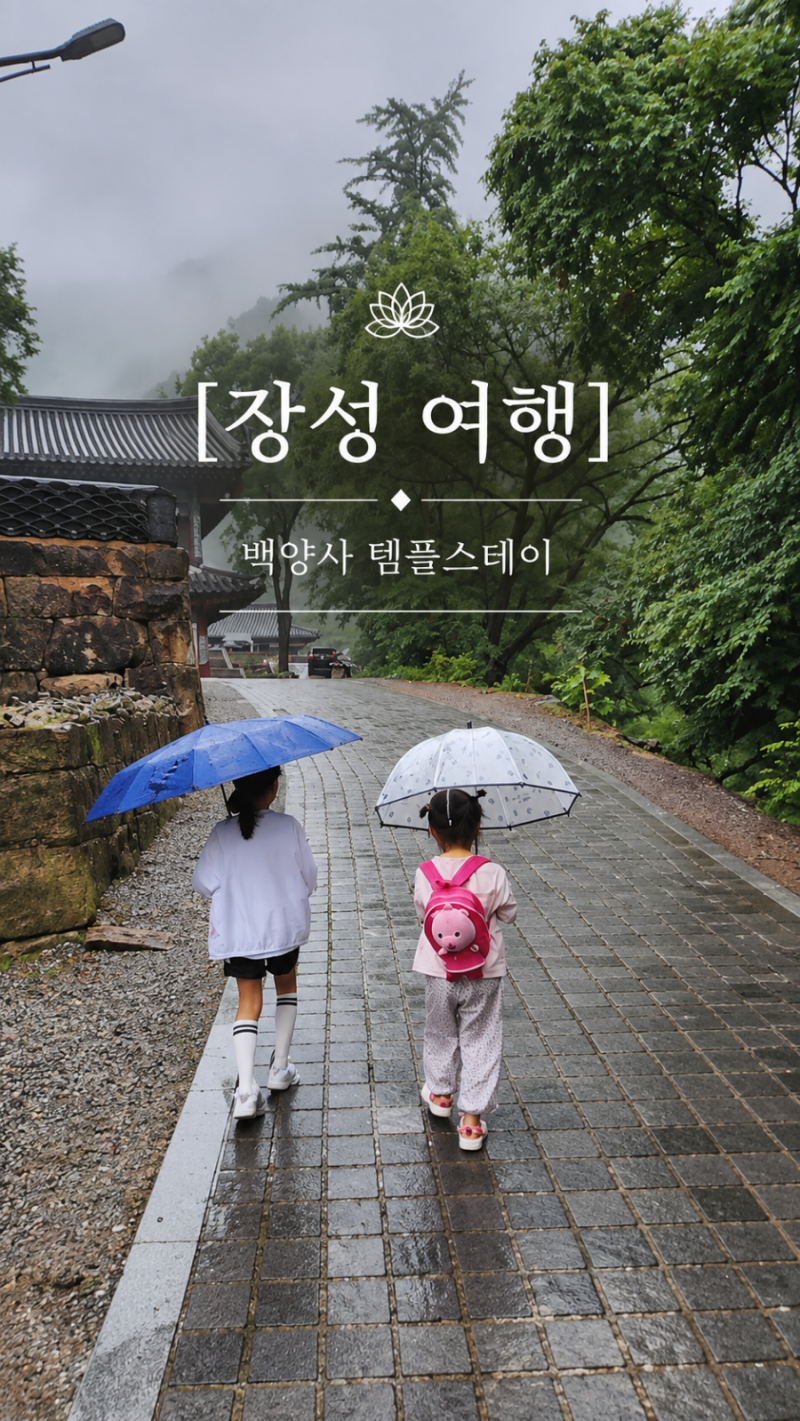 장성 여행 백양사 국가유산 탐험학교 템플스테이 어린이법회으로 알차게