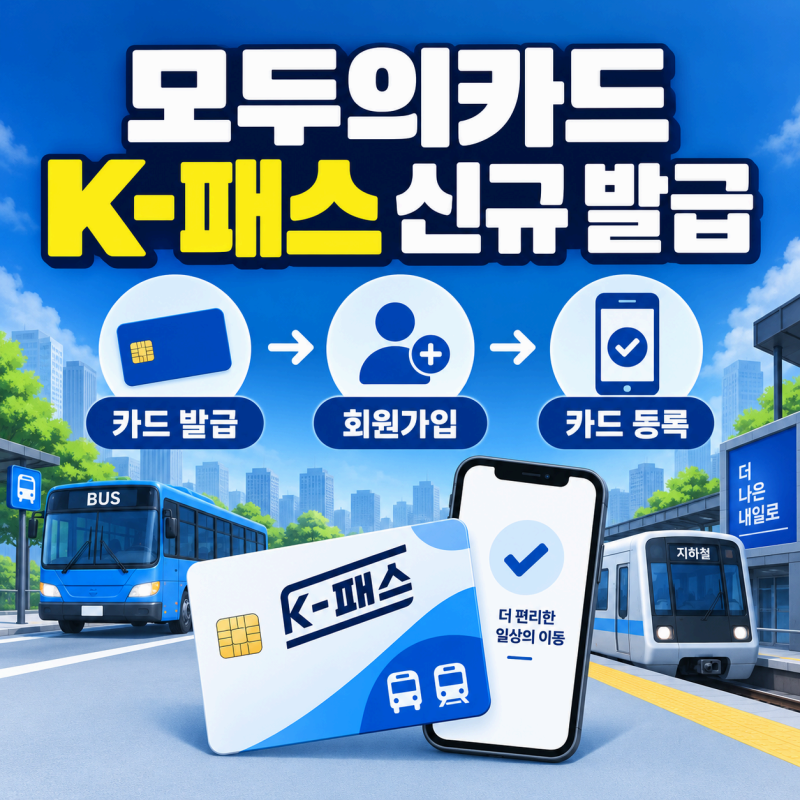 모두의카드 K-패스 처음 신청한다면? 카드 발급부터 회원가입까지 5단계