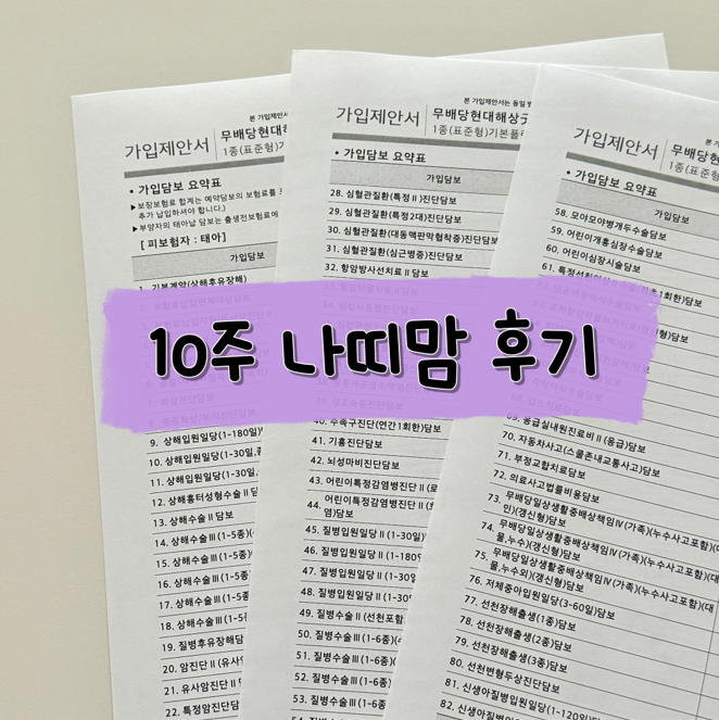 삼성화재 태아보험 실비 따로 다이렉트 / 현대해상 종합 사은품 (내돈내산 후기)