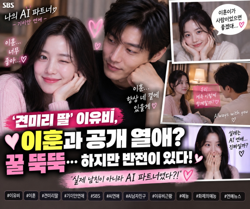 ‘견미리 딸’ 이유비, ♥이훈과 공개 열애?…알고 보니 ‘대반전’ AI 남친이었다