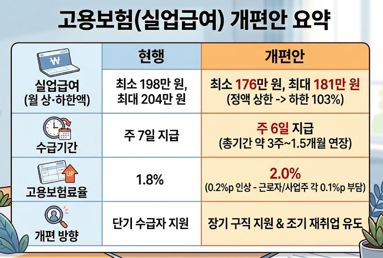 실업급여 개편 소식! 내년 수급액 및 조건 변경 총정리 (feat. 임신 중 수급 후기)