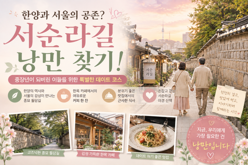 한양과 서울의 공존?그 공존의 공간에서 중장년이 되어버린 이들을 위한 서순라길 낭만 찾기....