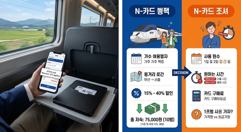 KTX N카드 ‘최대 40% 할인’이라는 말만 믿고 사면 안 되는 이유