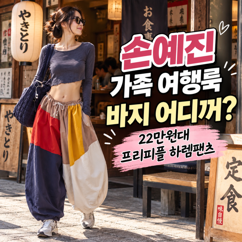 손예진 각설이 바지 뭐길래? 22만원대 프리피플 벌룬팬츠 패션 프리피플 하렘팬츠