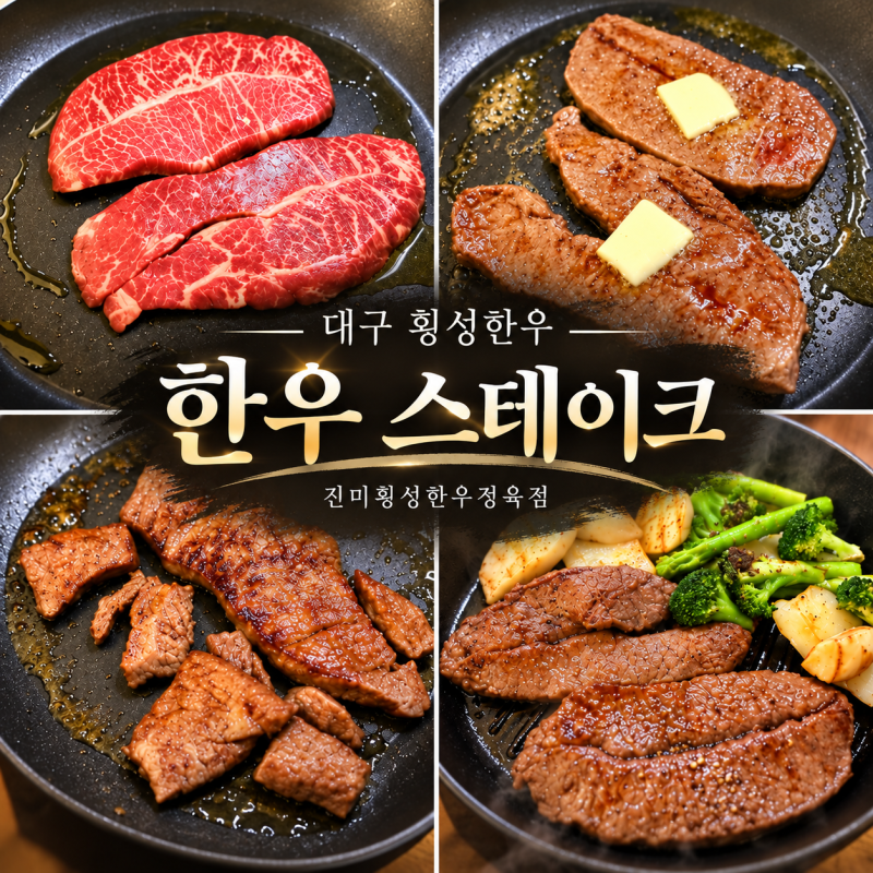 [대구 한우 정육점 추천] - 진미횡성한우정육점에서 제대로 한우 파티