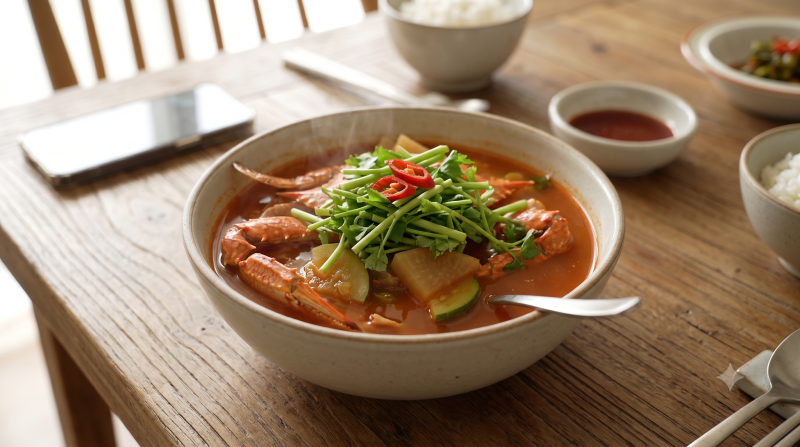 생물·냉동꽃게탕 레시피, 된장 1스푼 순서 놓치면 국물 맛이 달라져요
