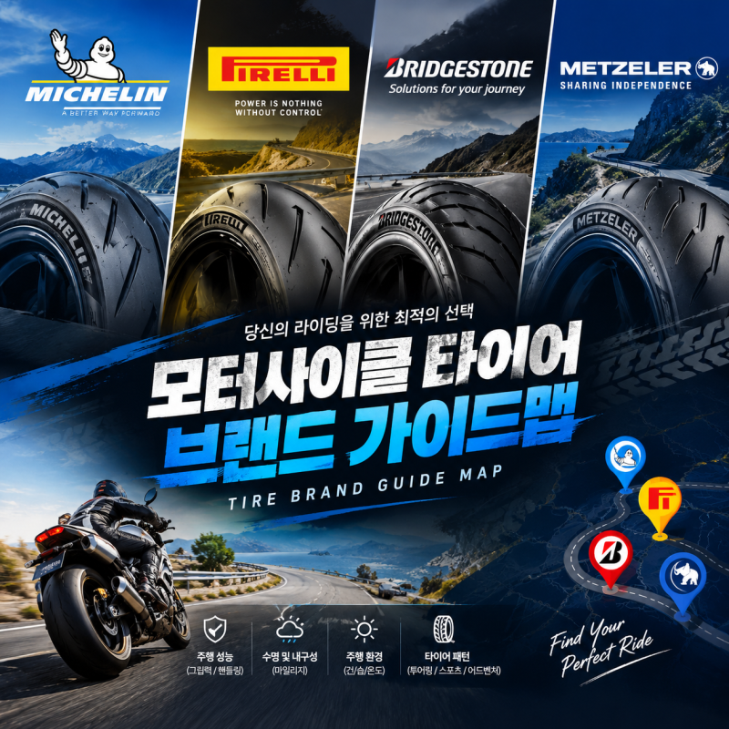[월간 모토라드] 미쉐린 피렐리 브릿지스톤 메첼러, BMW 바이크 타이어 선택 가이드 맵.