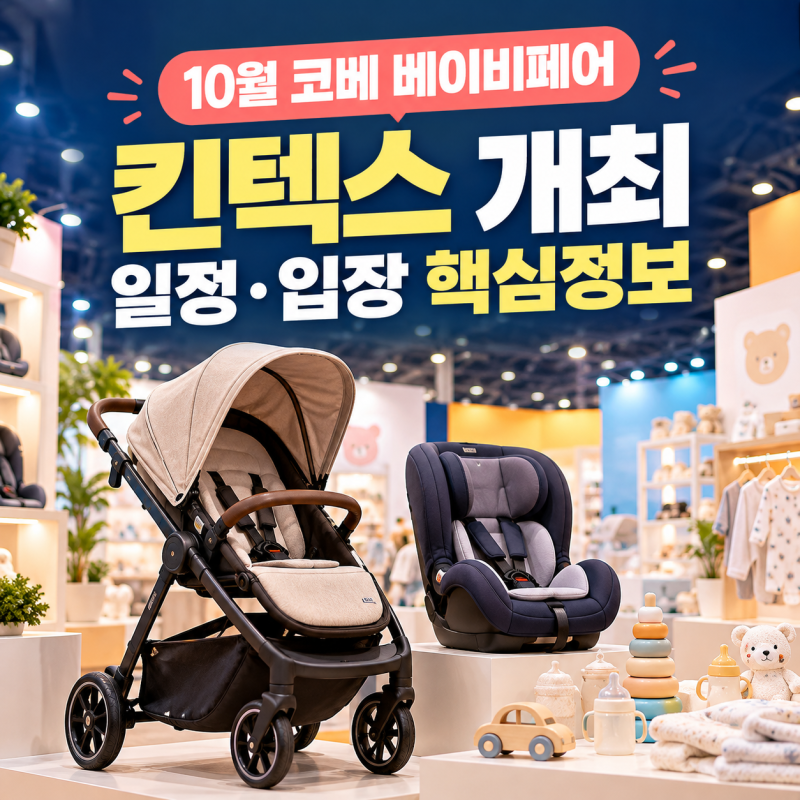10월 코베 베이비페어 킨텍스 개최, 일정·입장 핵심정보