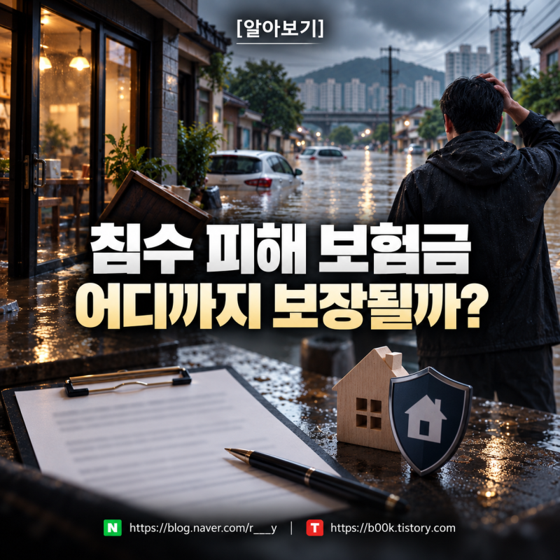 [알아보기] 침수 피해 나면 보험금 받을 수 있을까? 풍수해·지진재해보험과 기후보험 정리