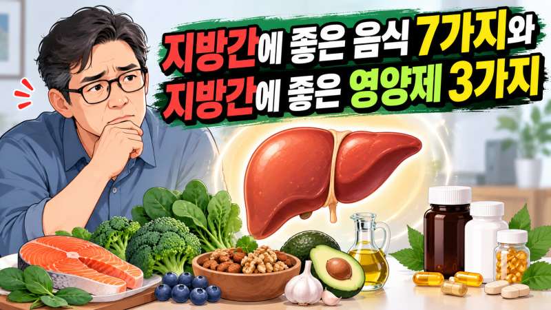 지방간에 좋은 음식 7가지와 지방간 영양제 3가지 총정리