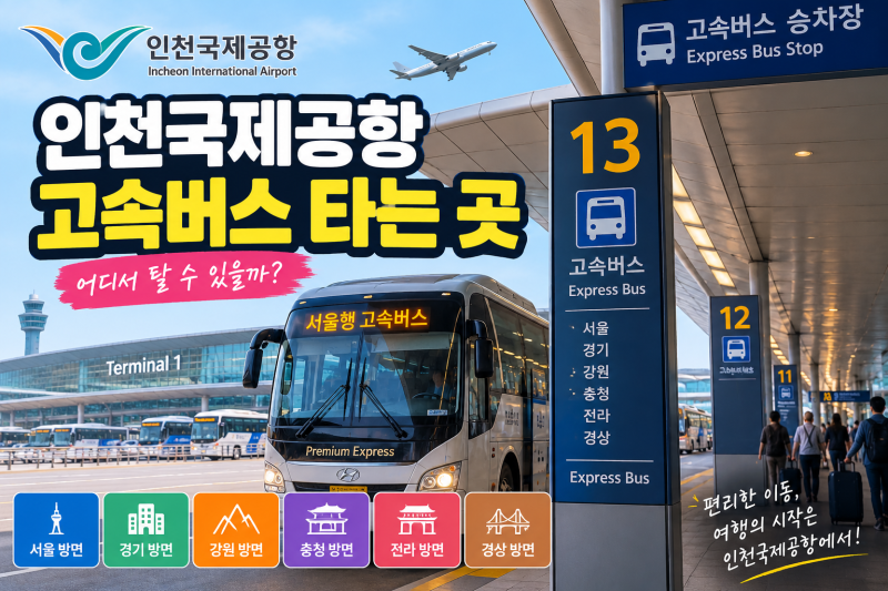 인천국제공항 고속버스 타는 곳과 시간표 총정리 (서울·경기 노선 안내)