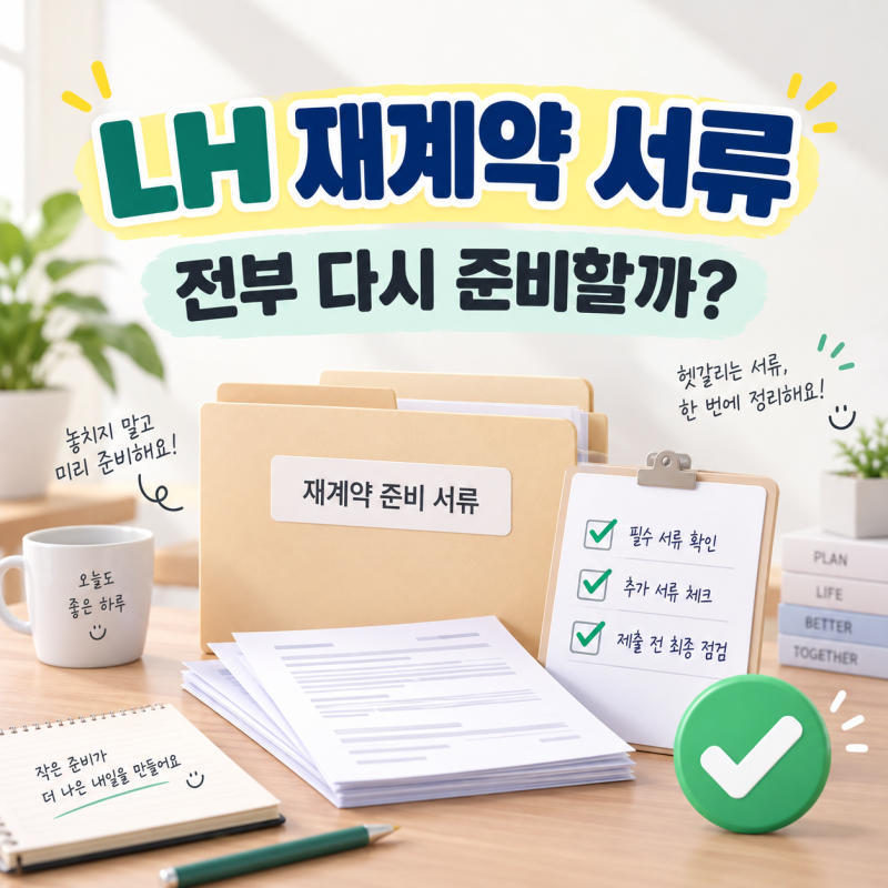 LH 재계약 서류, 전부 다시 준비해야 할까? 안내문 받았다면 이것부터 확인