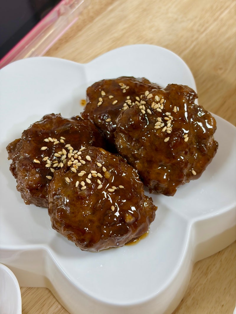 수제 떡갈비 레시피 도시락 반찬 메뉴 만들기