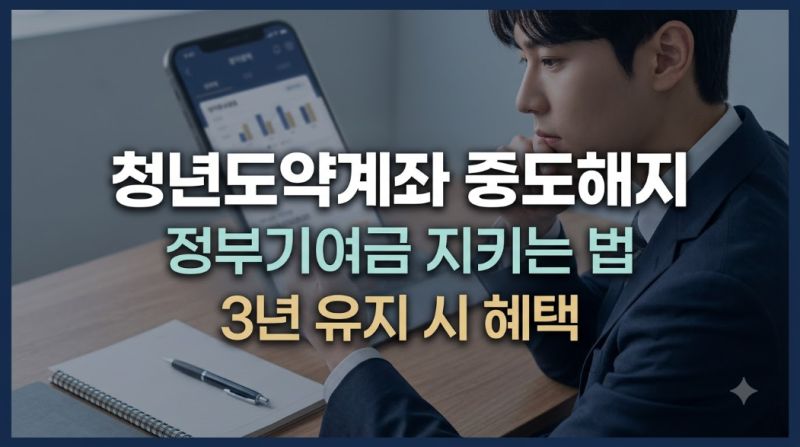청년도약계좌 중도해지 전 필수 확인: 3년 기준과 퇴사 시 기여금 지키는 법