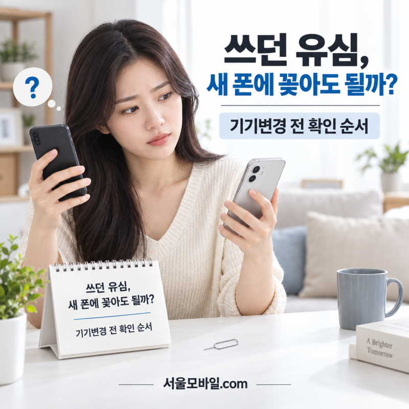선불폰 기기변경, 쓰던 유심 그냥 옮겨도 될까? (그대로 쓰면 손해인 이유)