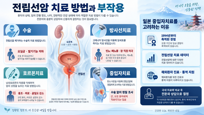 전립선암 치료 방법과 부작용｜수술 후유증, 중입자치료의 장단점과 일본 치료를 고려하는 ....