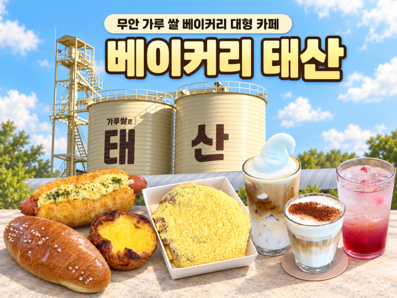 [전남 무안카페] "베이커리 태산" 가루 쌀 베이커리 대형 카페