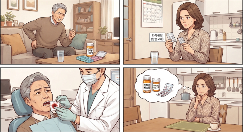 치과·위내시경·시술 전 혈액순환약도 알려야 할까? 칼리디노게나제·리마프로스트