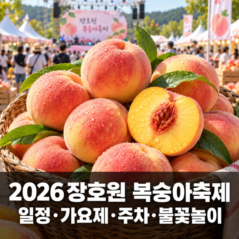 2026 장호원 복숭아축제 일정·가요제·초청가수·주차 총정리