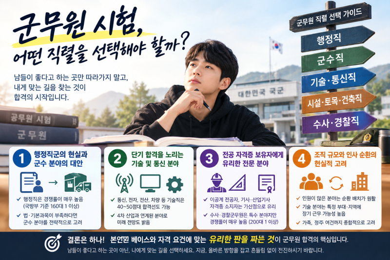군무원 직렬 추천, 어떤 직렬을 선택해야 할까?