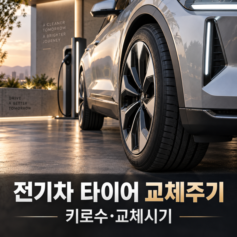 전기차 타이어 교체주기 키로수, 일반 차량보다 빨리 바꿔야 할까?