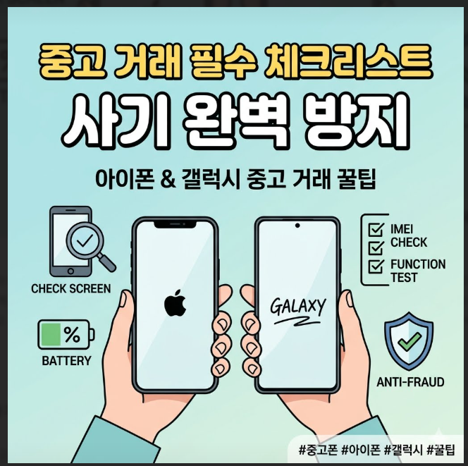중고 스마트폰 구매·판매 전 필수 체크리스트 5가지
