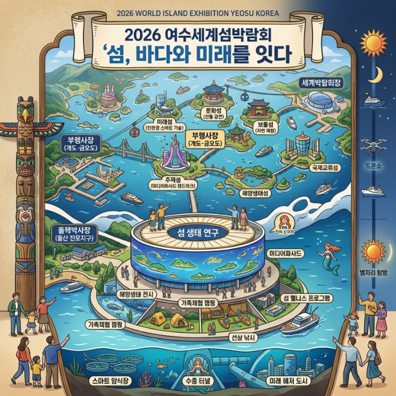 2026 여수세계섬박람회 핵심 총정리! 배편 50% 할인·10만원 여행 지원금 꿀팁 (진모지구·금오....