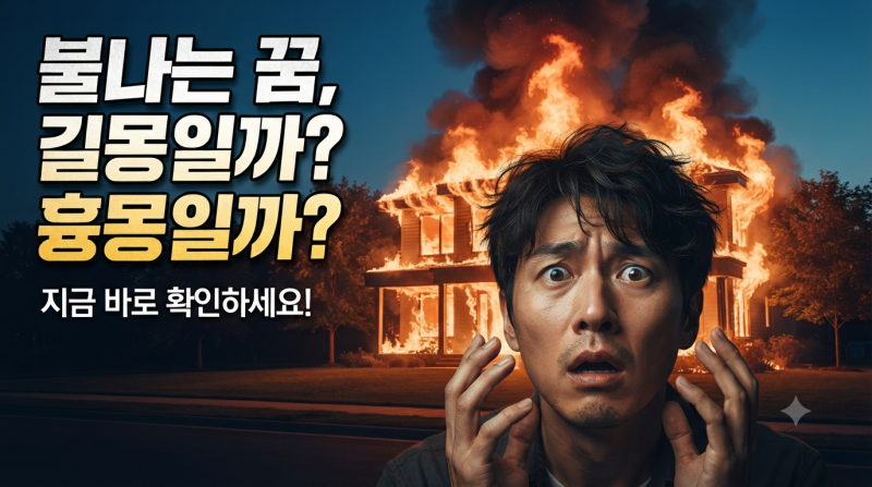 불나는 꿈 해몽, 재물운일까 불안감일까? 상황별 완전 정리