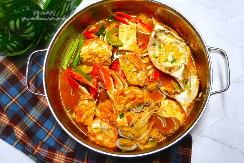 꽃게탕 끓이는법 꽃게된장찌개 레시피
