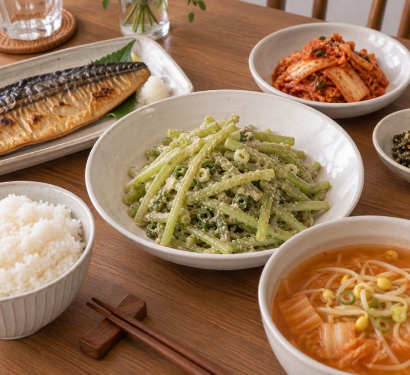고구마순 볶음 만드는 법:)! 고구마줄기 손질까지!!
