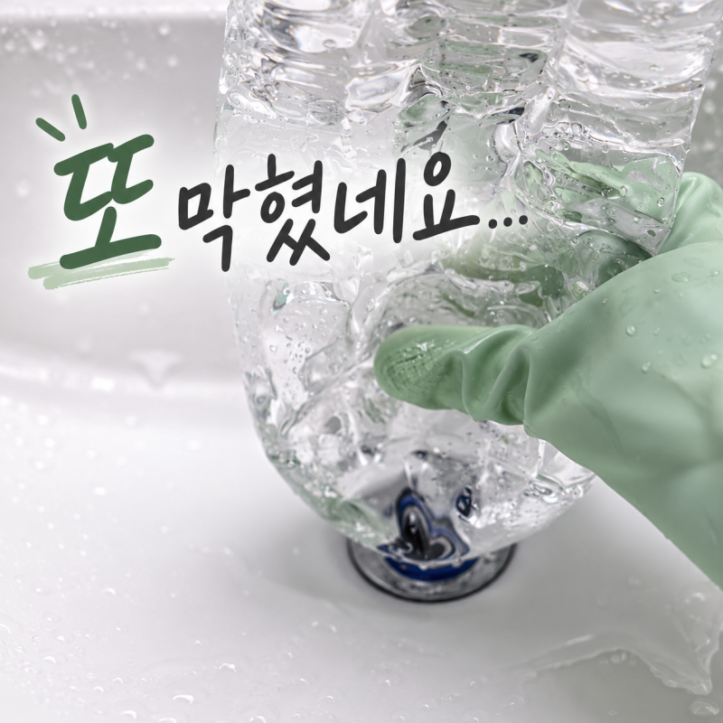 세면대 막힘 또 시작됐네요...속 시원하게 뚫는 방법