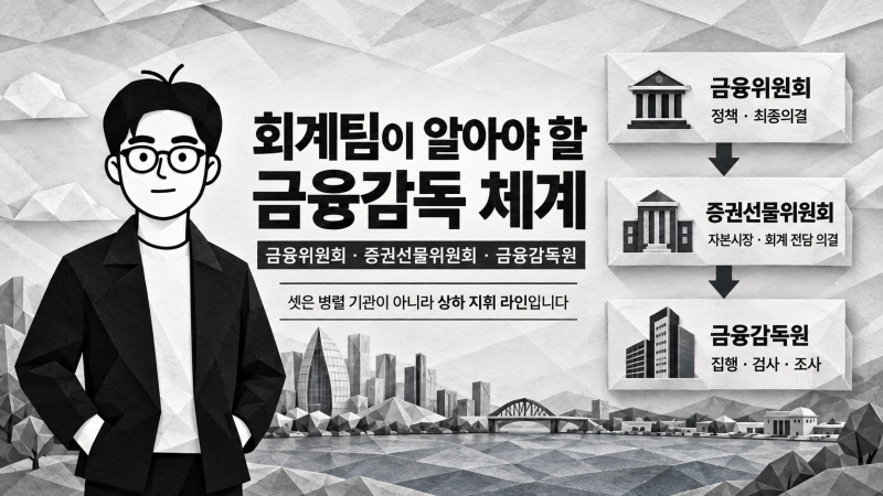 회계팀이 알아야 할 금융감독 체계 : 금융위원회, 증권선물위원회, 금융감독원