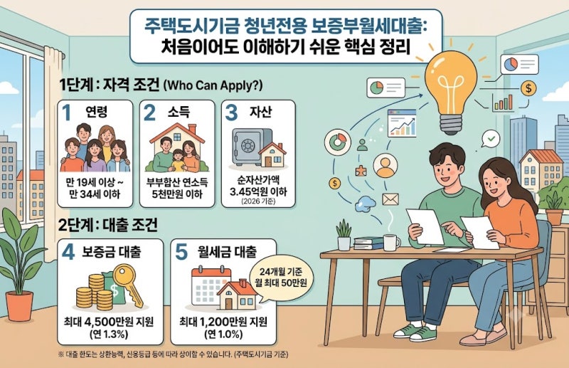 월세 때문에 고민이라면? 청년전용 보증부월세대출 자격·한도·금리·신청방법 완벽 정리