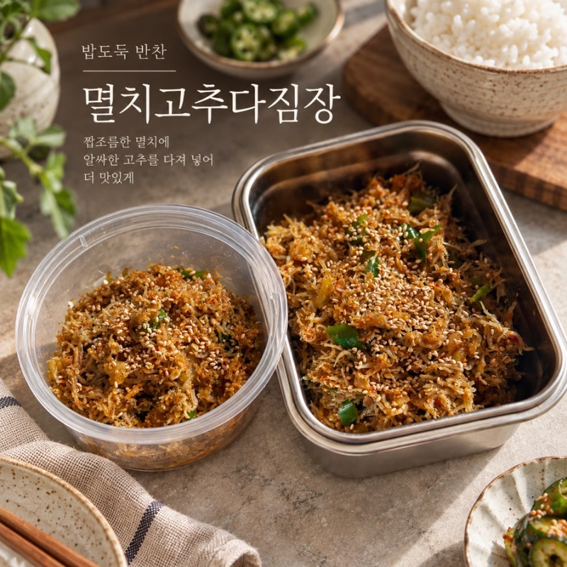 멸치 고추 다짐장 만들기, 밥 한 공기 순삭 하는 밥도둑 반찬