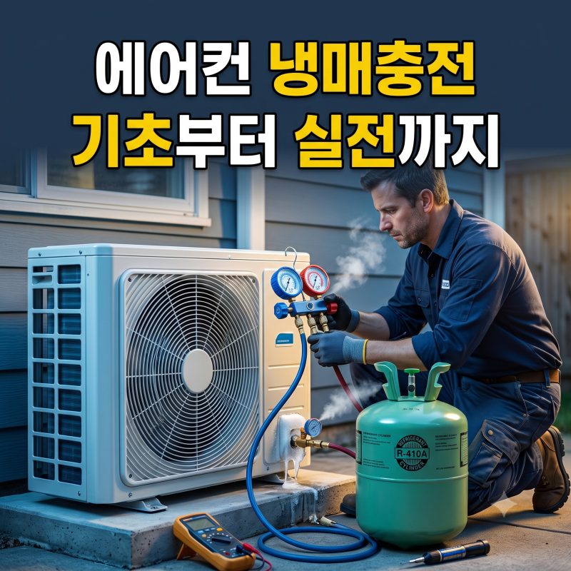 에어컨 냉매 충전 주기와 비용: 바람이 안 시원할 때 셀프 점검 방법