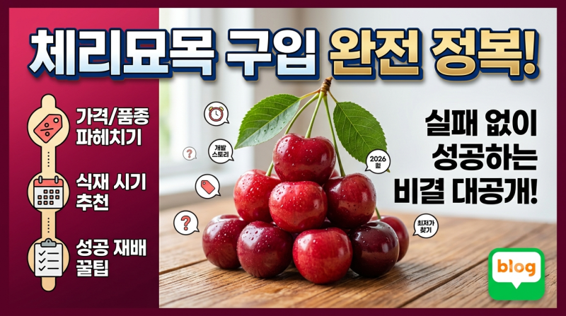 체리묘목 구입, 실패하고 싶지 않다면?