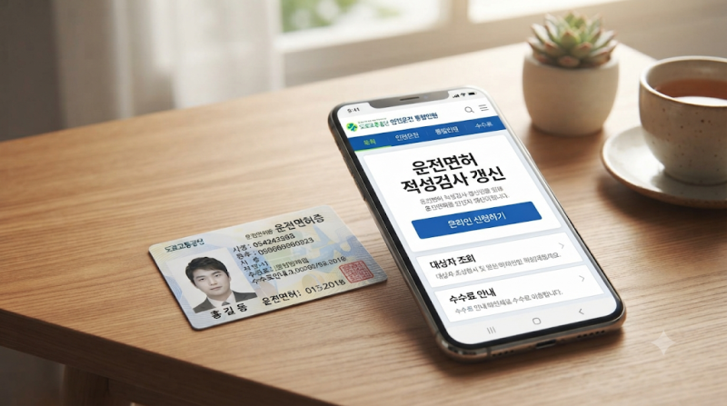 운전면허 적성검사 갱신 인터넷 도로교통공단 신청 및 준비물