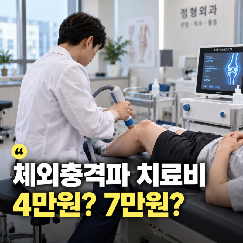 체외충격파 치료비 병원마다 왜 다를까? 가기 전 가격 비교하는 법