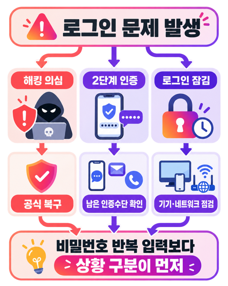인스타그램 계정 해킹·2단계 인증·로그인 잠김 해결 방법