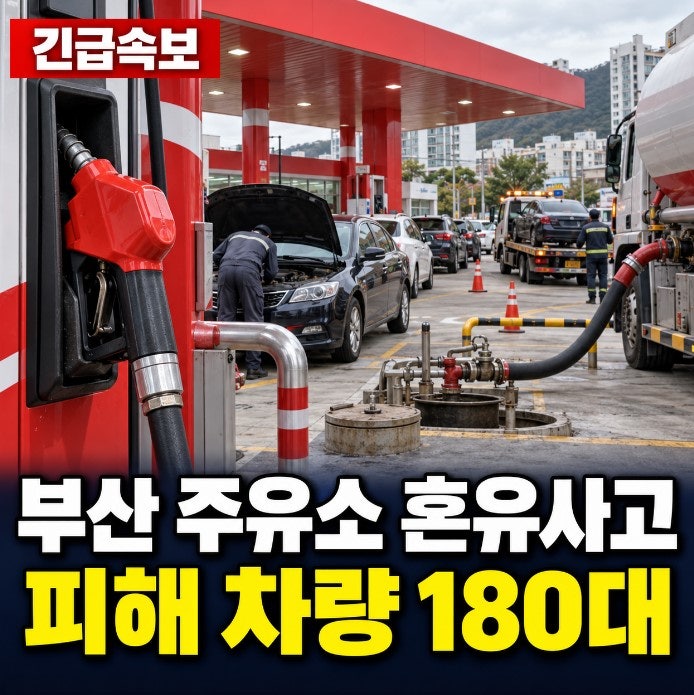 부산 사하구 혼유 사고 주유소 위치 어디? 차량 180대 피해