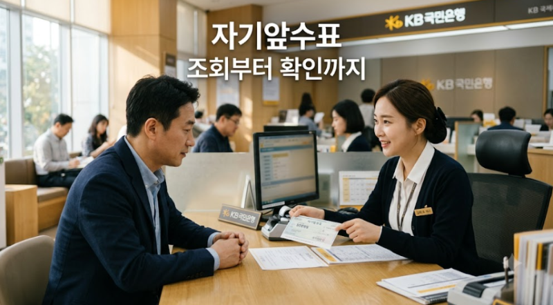 자기앞수표 조회방법 유효기간 가짜확인 총정리
