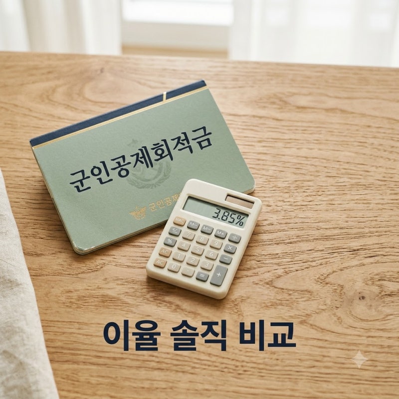 군인공제회적금 은행 적금보다 이율 별로인 줄 알았는데