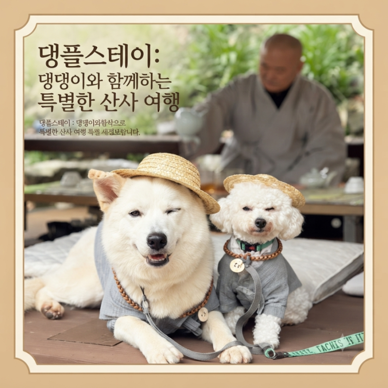 사찰복 입은 댕댕이 봤어? 반려견 동반 템플스테이 '댕플스테이' 일정, 비용, 예약 성공 꿀팁 ....