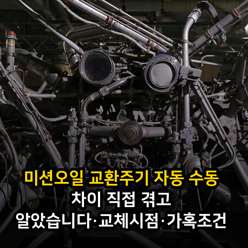 미션오일 교환주기 자동 수동 차이 직접 겪고 알았습니다·교체시점·가혹조건