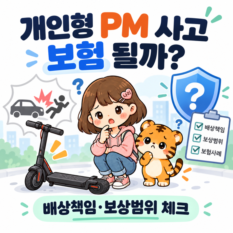전동킥보드·PM은 자전거일까?｜사고 나면 자동차보험·일배책 어디서 보상될까