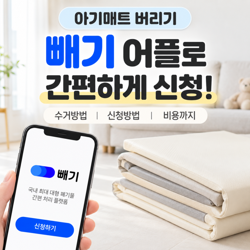 아기매트 매트버리기 분리수거 방법 빼기 어플로 간편하게!
