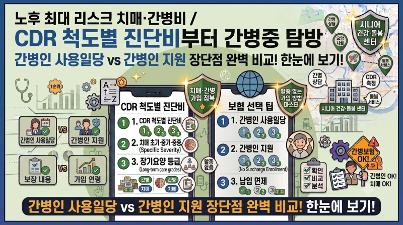 노후 최대 리스크 치매와 간병비: 부모님 맞춤형 간병보험 완벽 대비책